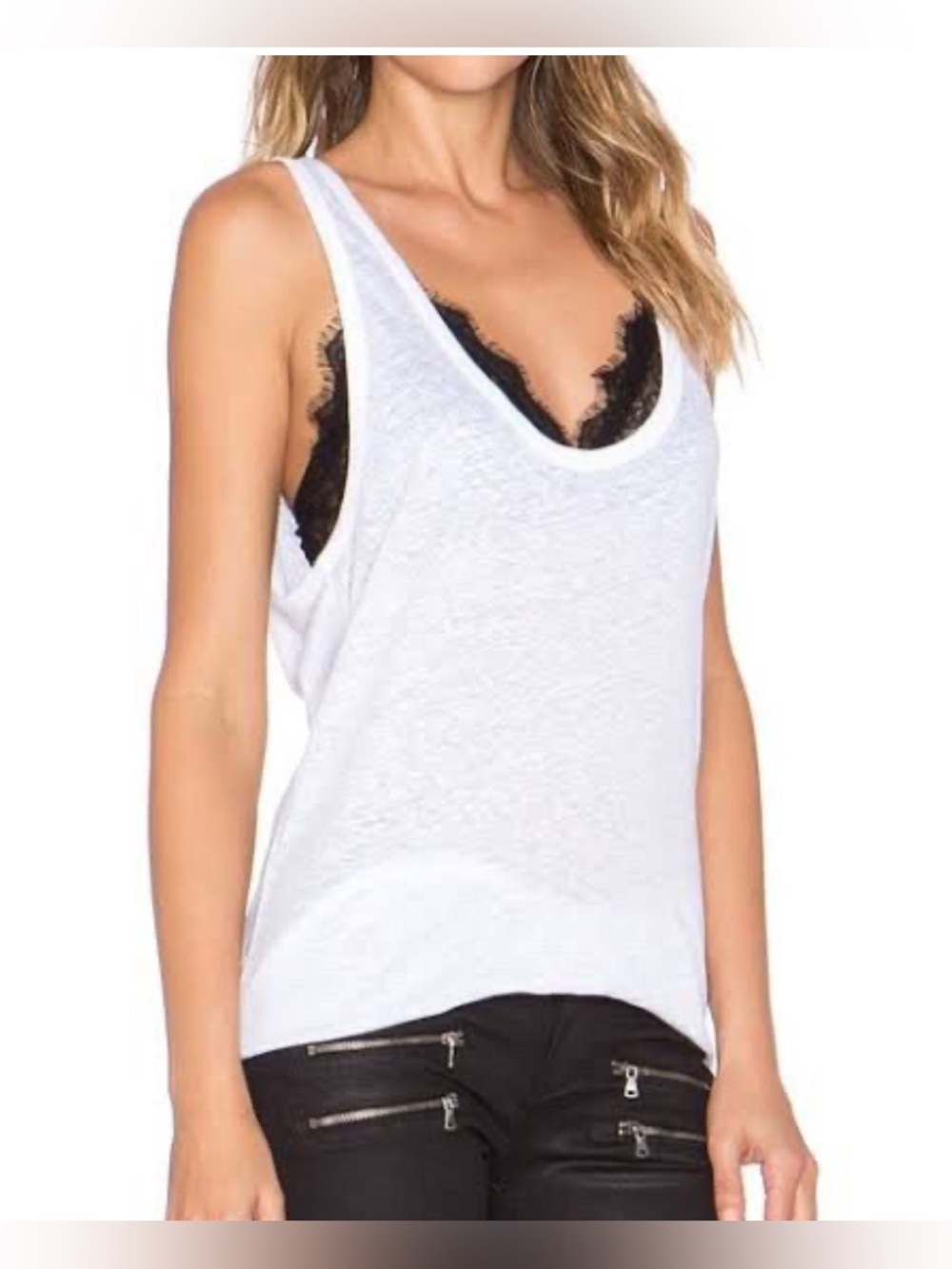 Anine Bing Medium Linen Tank